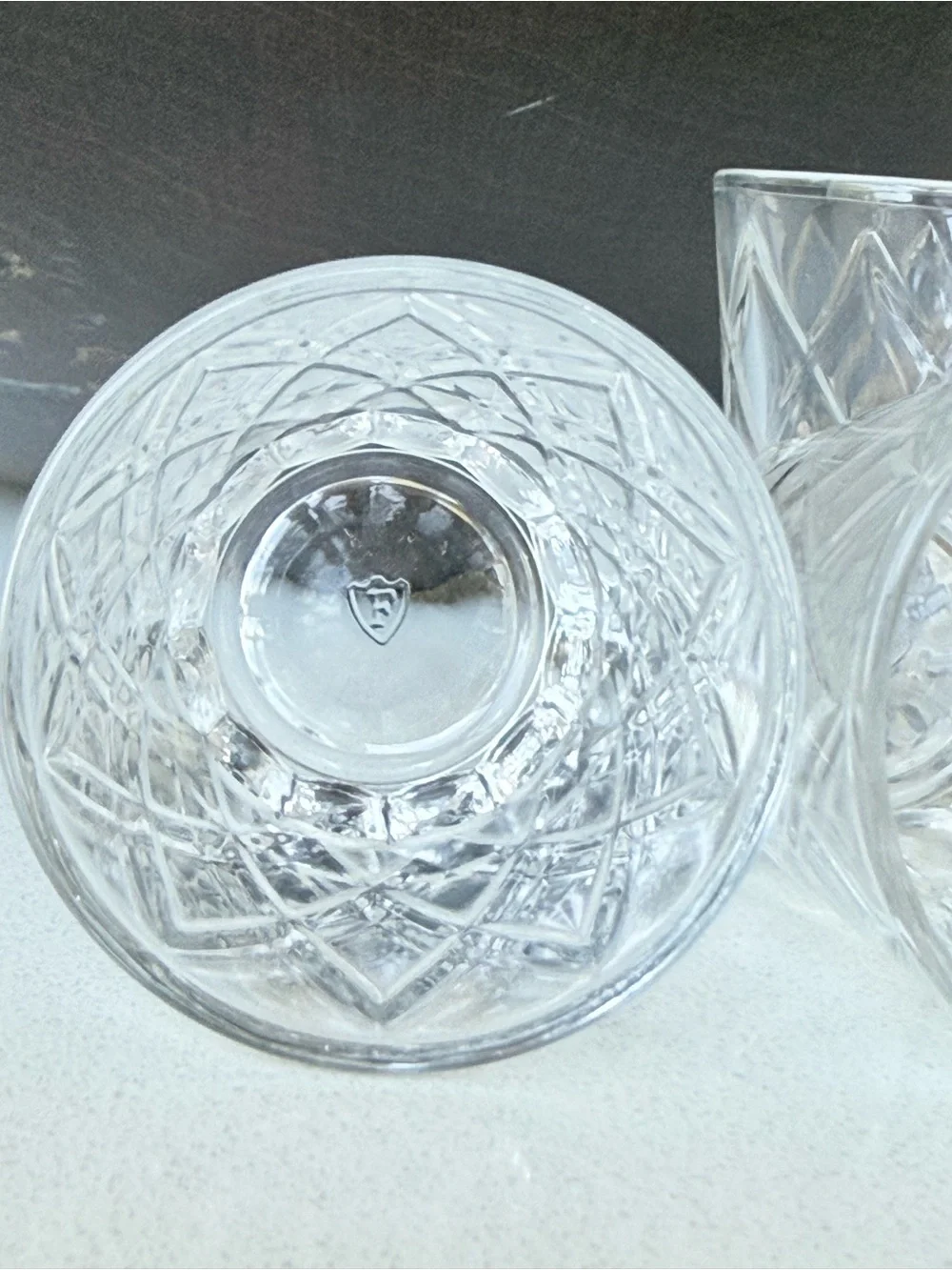 Vintage Federal Shot Glasses Diamond Pattern set 5 MCM Barware